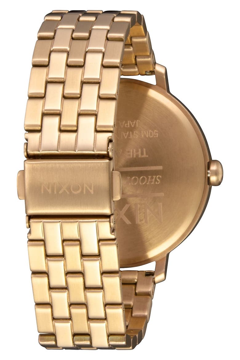 The Arrow Bracelet Watch, 38mm, Alternate, color, GOLD