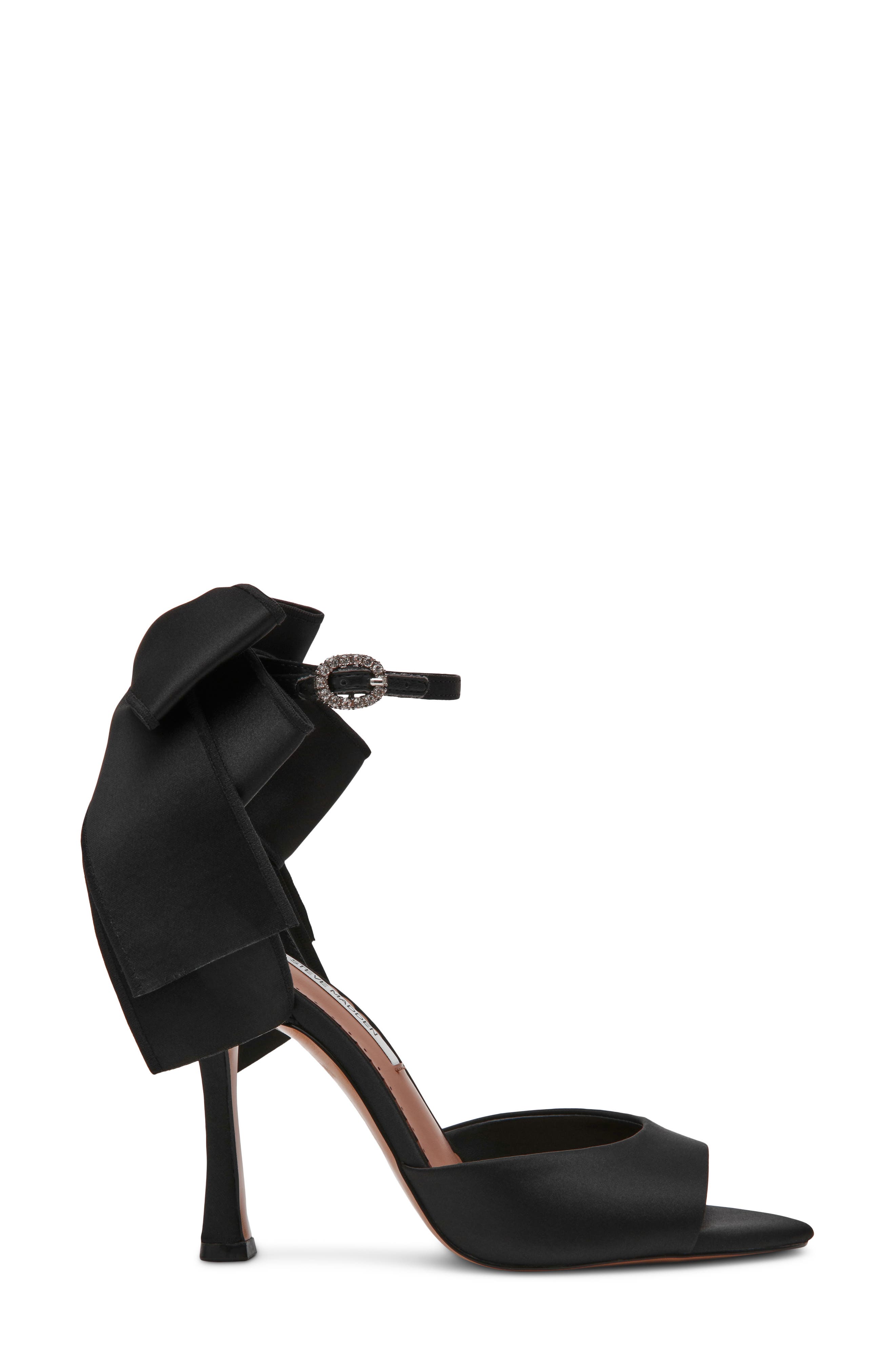 Bougie Ankle Strap Sandal, Alternate, color, BLACK SATIN