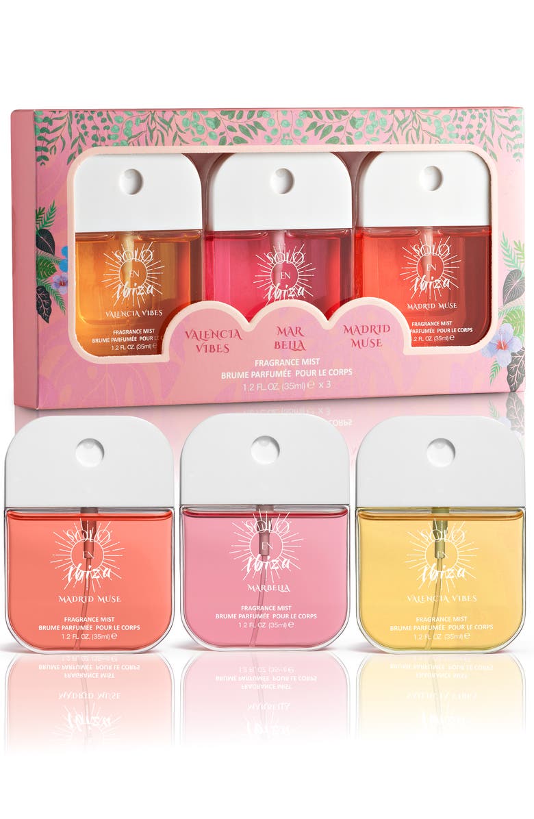 Lovery 3-Pc. Solo En Ibiza Fragrance Mist Gift Set, Main, color, Pink, Orange,  Yellow