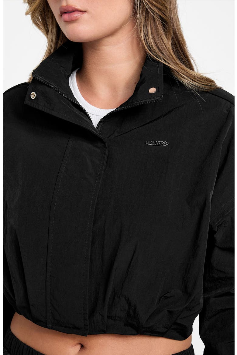 Nina Crop Jacket, Alternate, color, JET BLACK