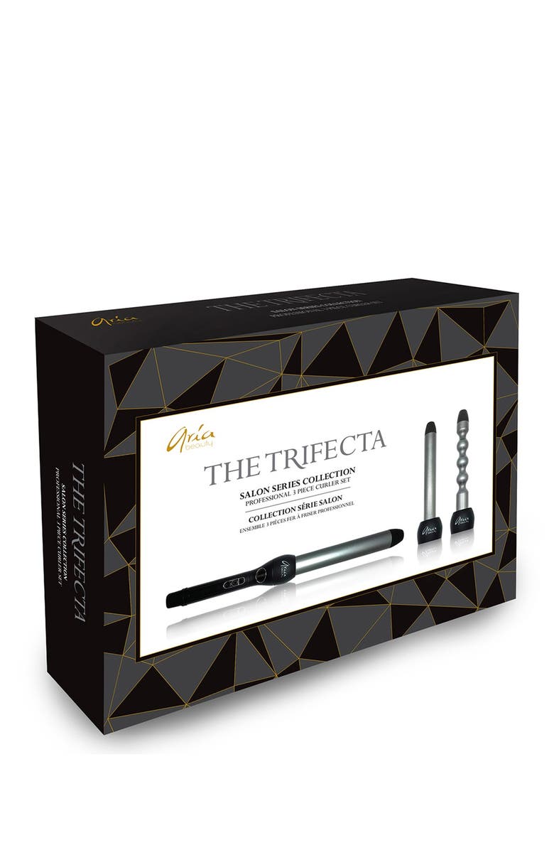 ARIA BEAUTY Trifecta Professional Curling Iron 3-Piece Set, Main, color, 