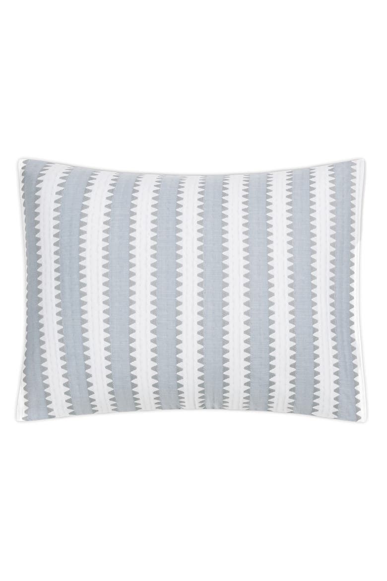 Apollo Stripe Matelassé Boudoir Sham, Main, color, DOVE