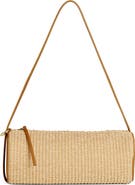 Reformation Simona Raffia Cylinder Shoulder Bag