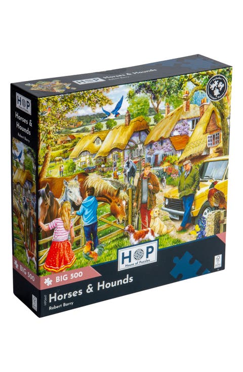 Horses Hound Big 500-Piece Jigsaw Puzzle