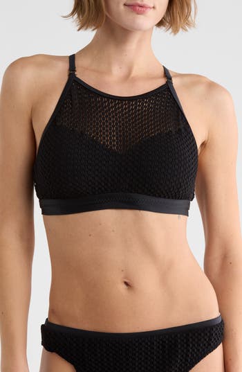 Robin Piccone Tank Bikini Top In Black