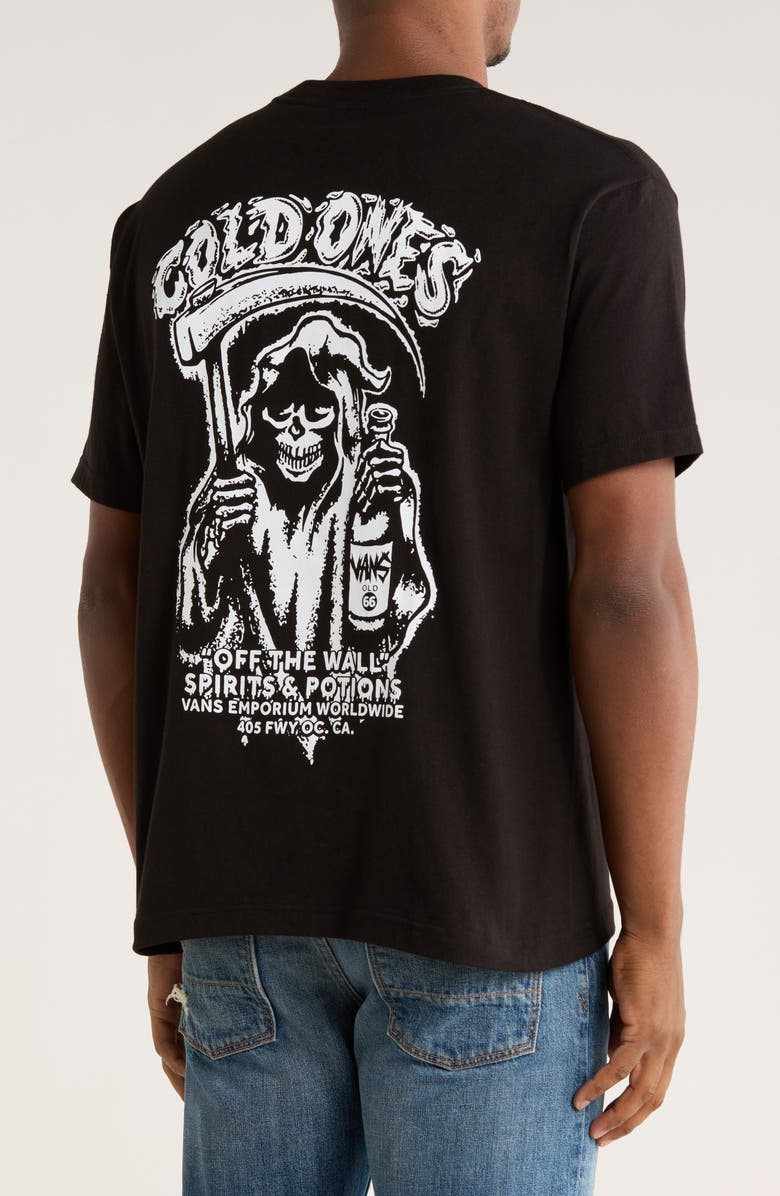 Vans Spirit World Logo Graphic T-Shirt, Alternate, color, Black