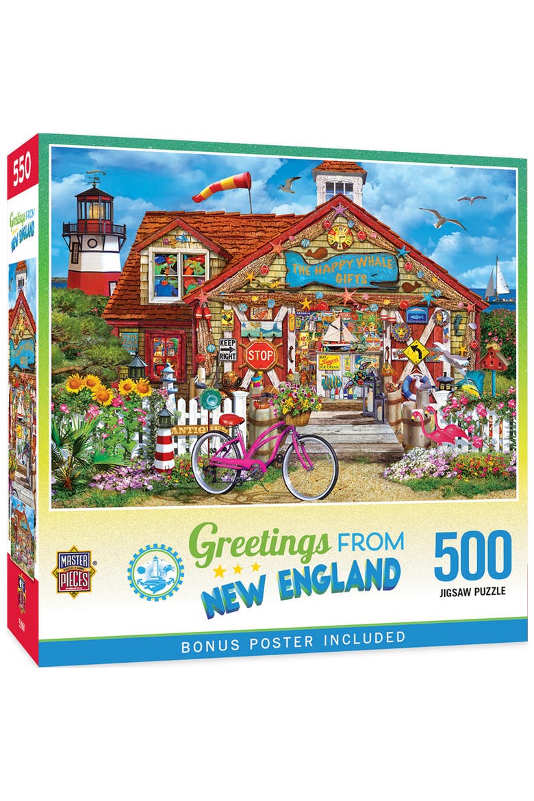 Greetings From New England 500pc Puzzle, Main, color, Multicolor