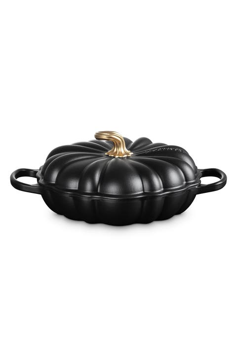 Enameled Cast Iron Pumpkin Braiser