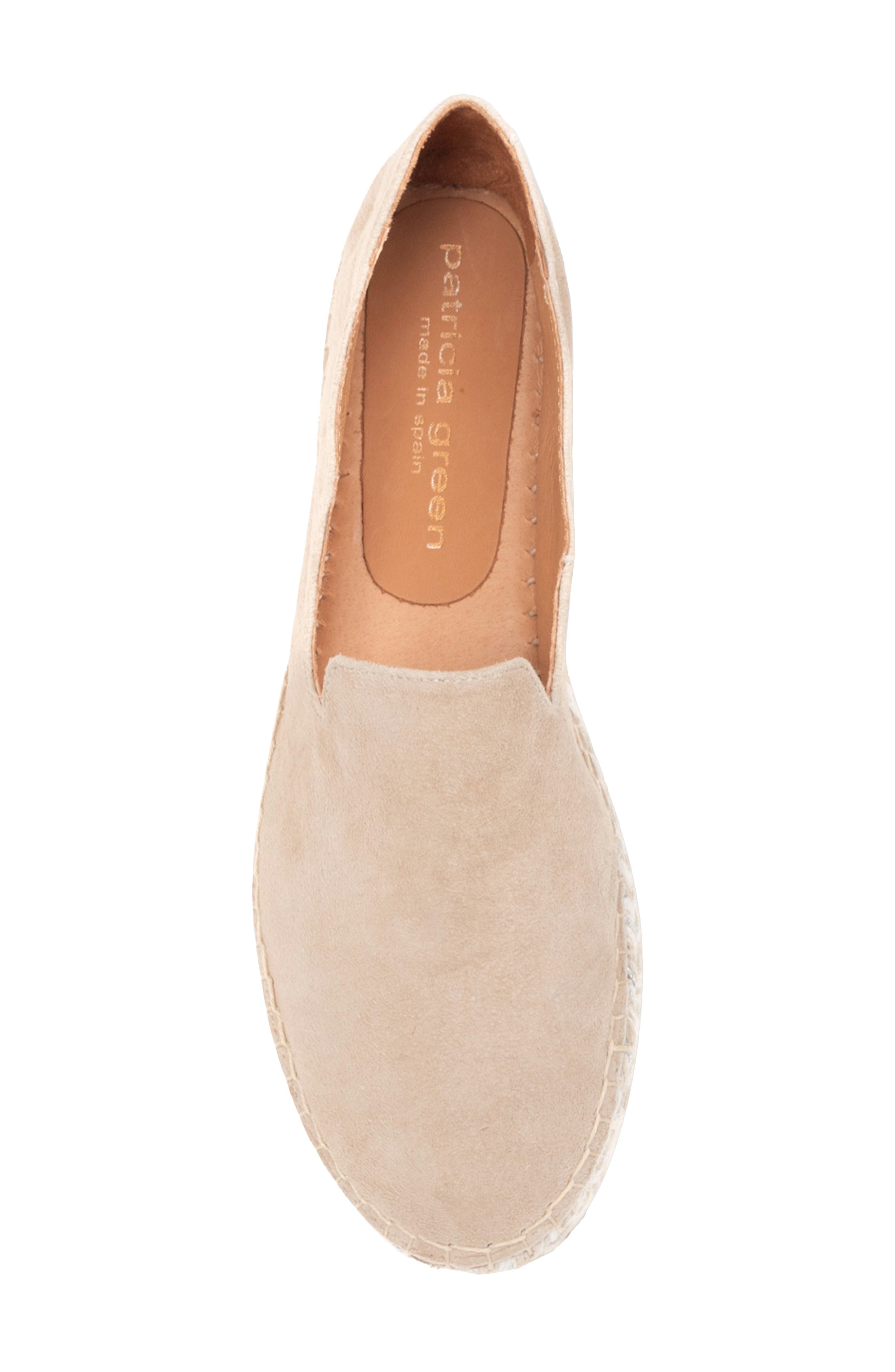 patricia green Avery Platform Epsadrille Flat, Alternate, color, Beige