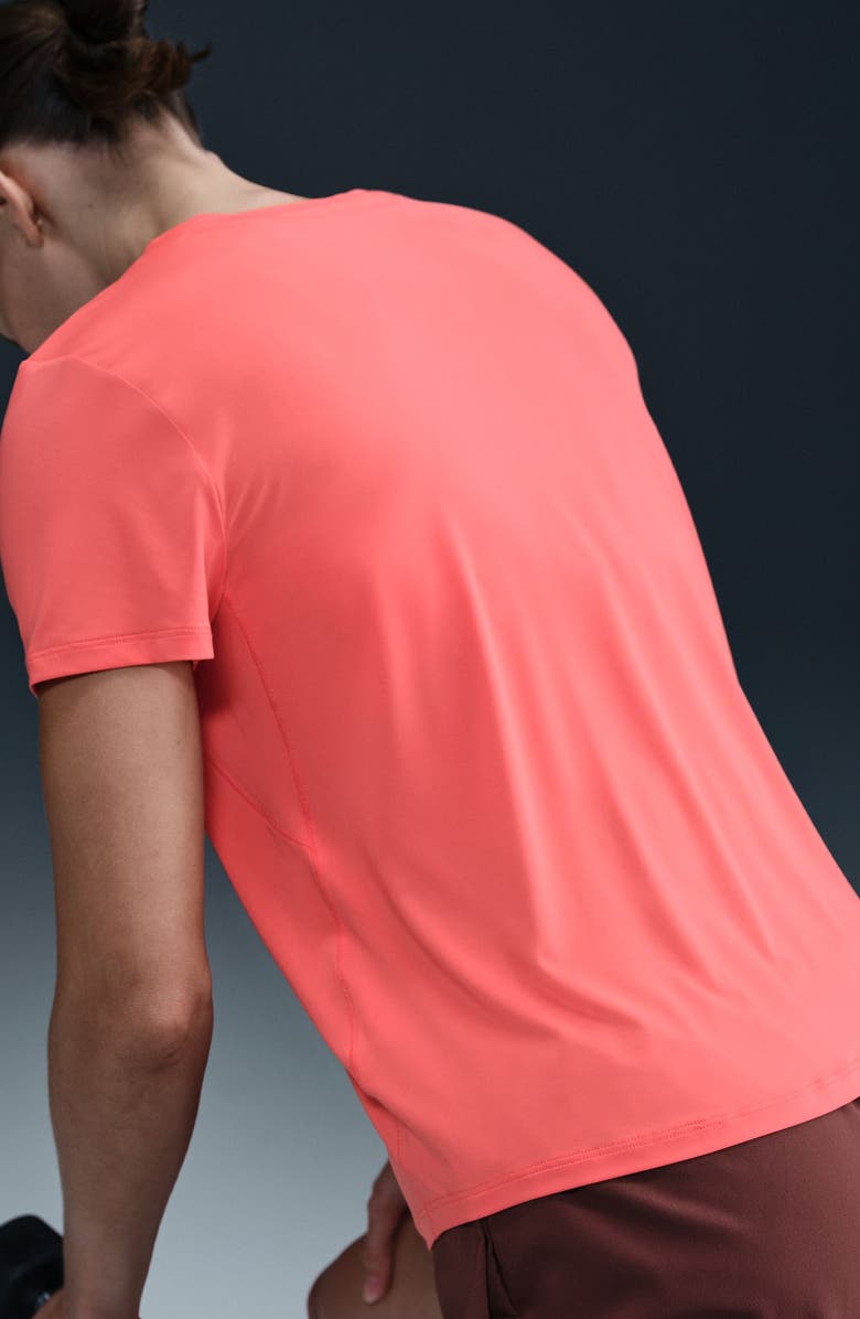 Nike One Classic Dri-FIT Training Top, Alternate, color, Coral/ Black