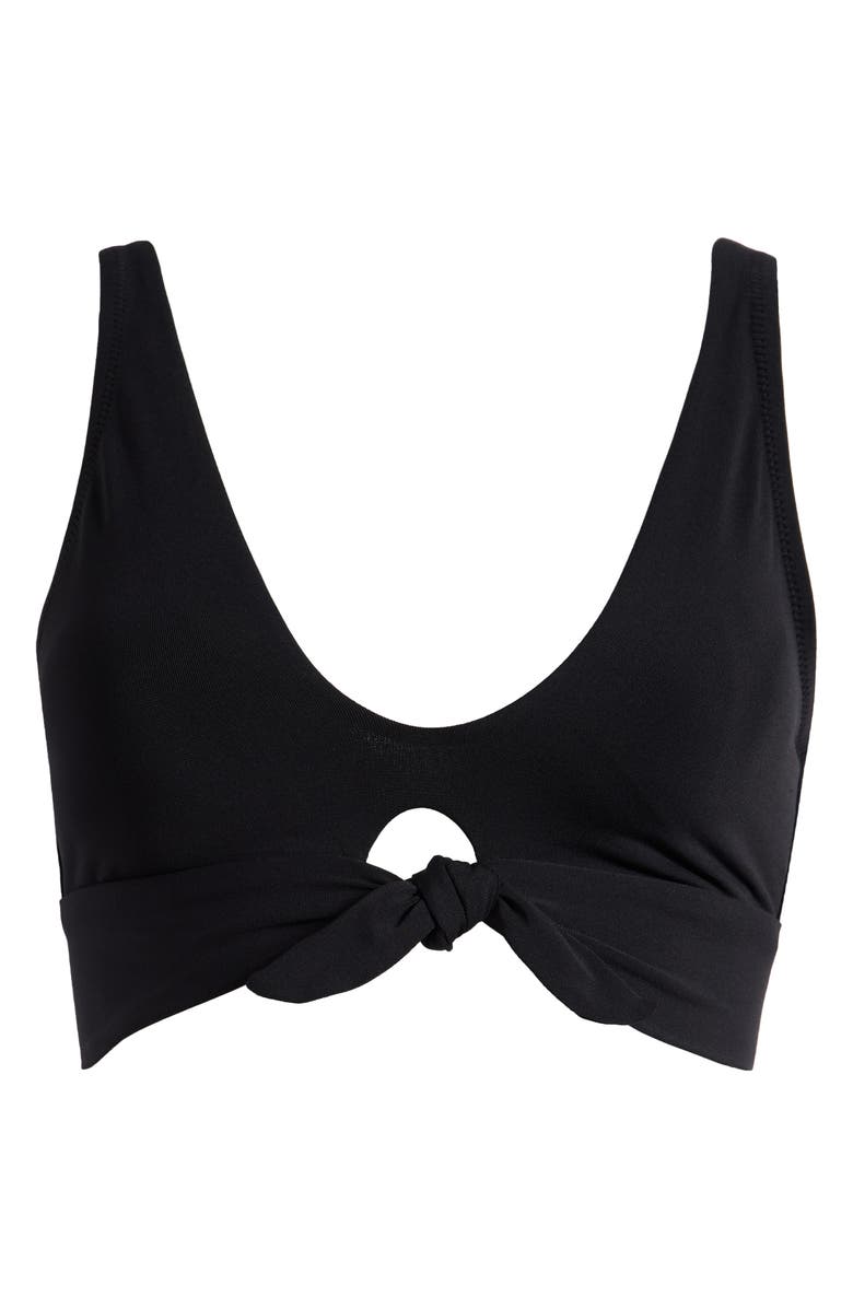 Robin Piccone Ava Knot Front Bikini Top, Alternate, color, 