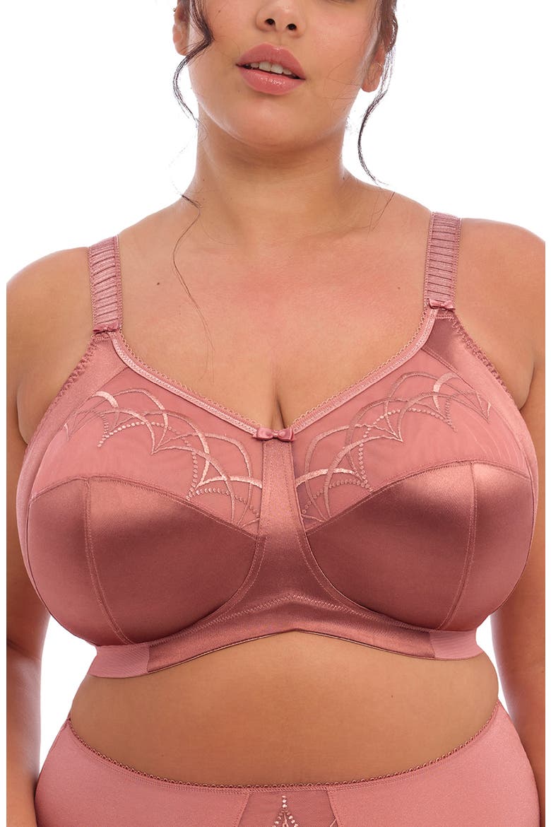 Cate Full Figure Soft Cup Bra, Main, color, ROSEWOOD