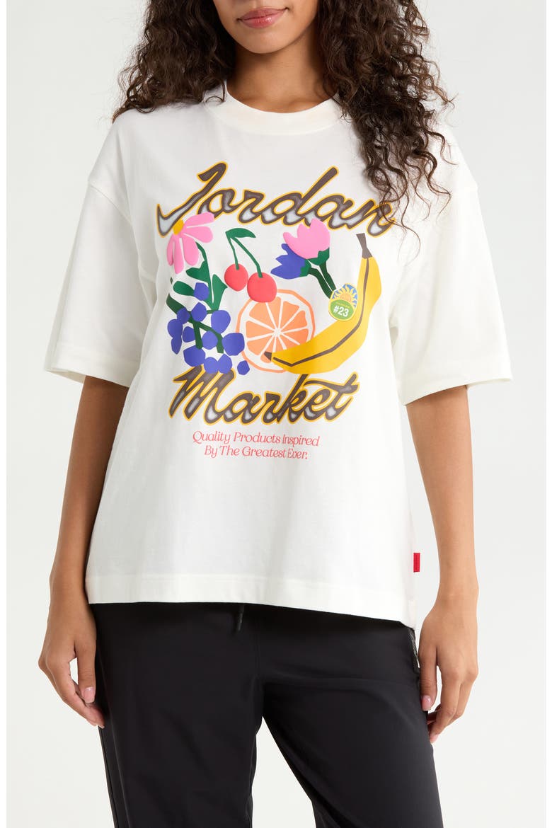 Jordan Market Graphic T-Shirt, Main, color, SAIL