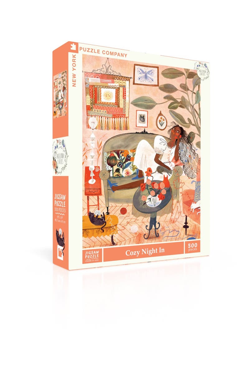 Cozy Night In 500 Piece Puzzle, Alternate, color, No Color