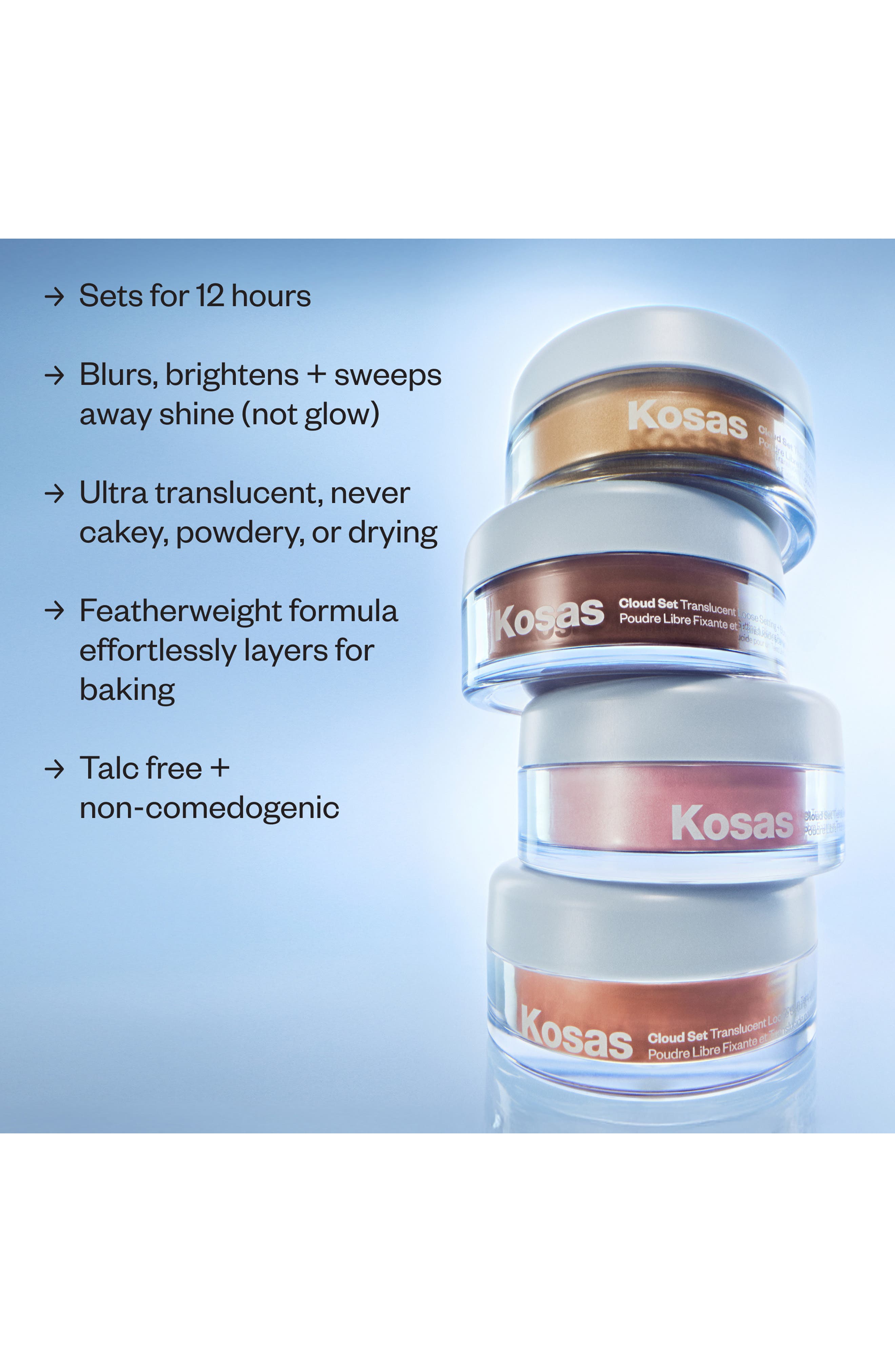 Kosas Cloud Set Translucent Loose Setting + Blurring Powder | Nordstrom