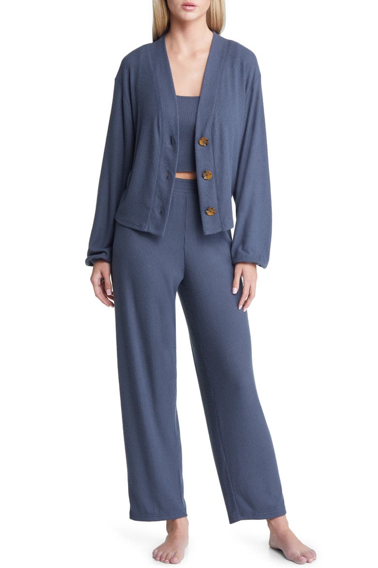 3-Piece So Soft Rib Lounge Set, Main, color, NAVY ARMANDA