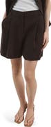 MANGO Pleated Bermuda Shorts