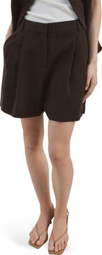 MANGO Pleated Bermuda Shorts