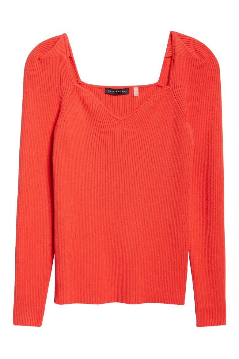 The Soraya Rib Sweater, Alternate, color, HIBISCUS