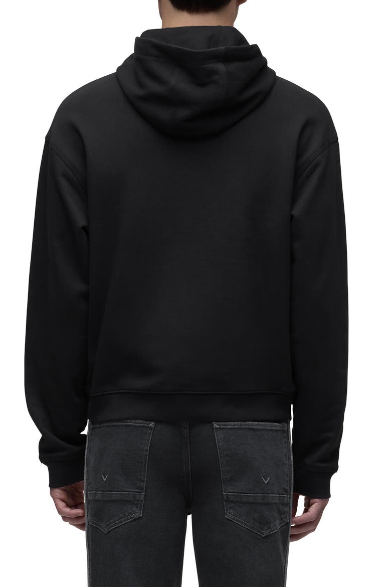 Classic Flipped Logo Hoodie, Alternate, color, BLACK