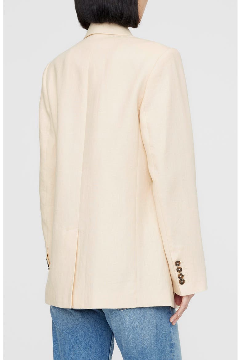 Kaia Linen Blazer, Alternate, color, LIGHT YELLOW LINEN
