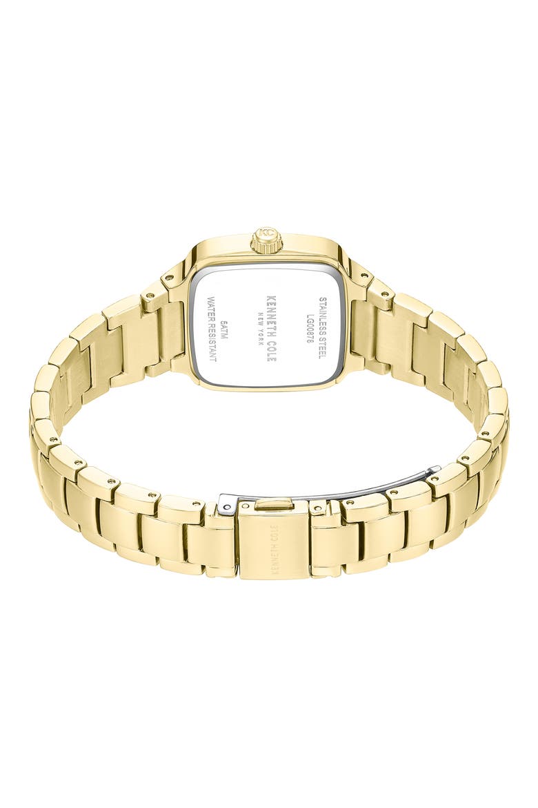 Classic Mother-of-Pearl & Diamond Bracelet Watch, 28mm x 31.6mm, Alternate, color, GOLD
