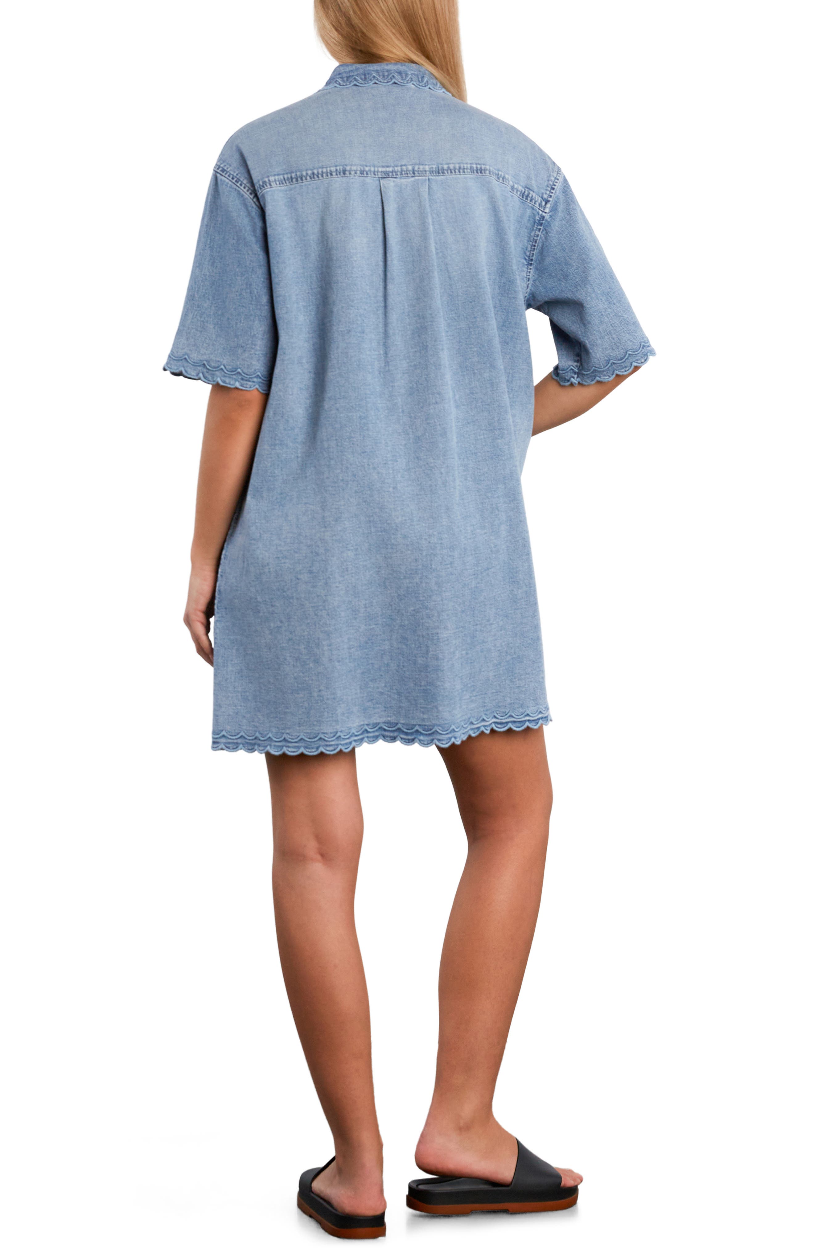 Wanderbloom Denim Shirtdress - image 2