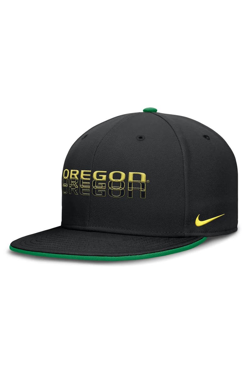Nike Men's Nike  Black Oregon Ducks True Primetime Performance Fitted Hat, Alternate, color, 