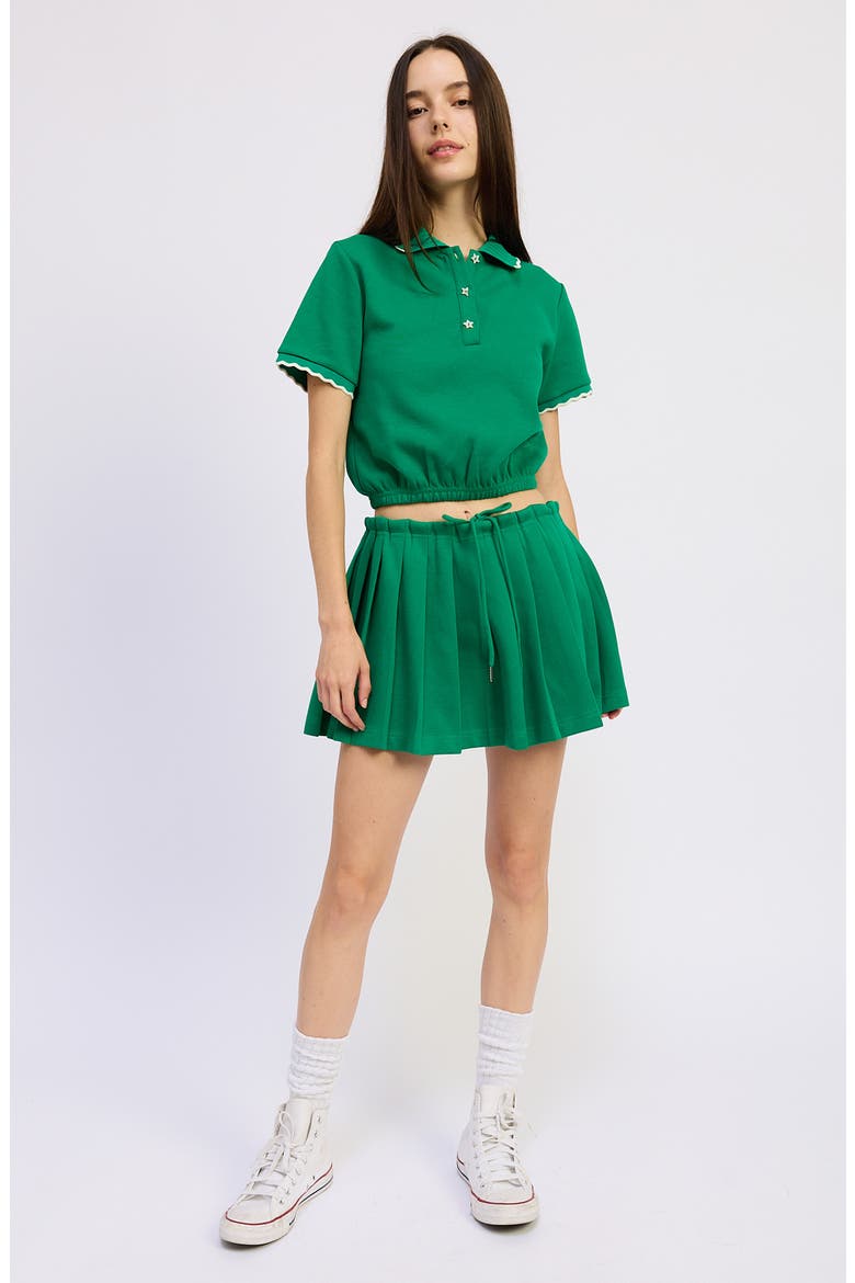 Sonnet Miniskirt, Alternate, color, GREEN