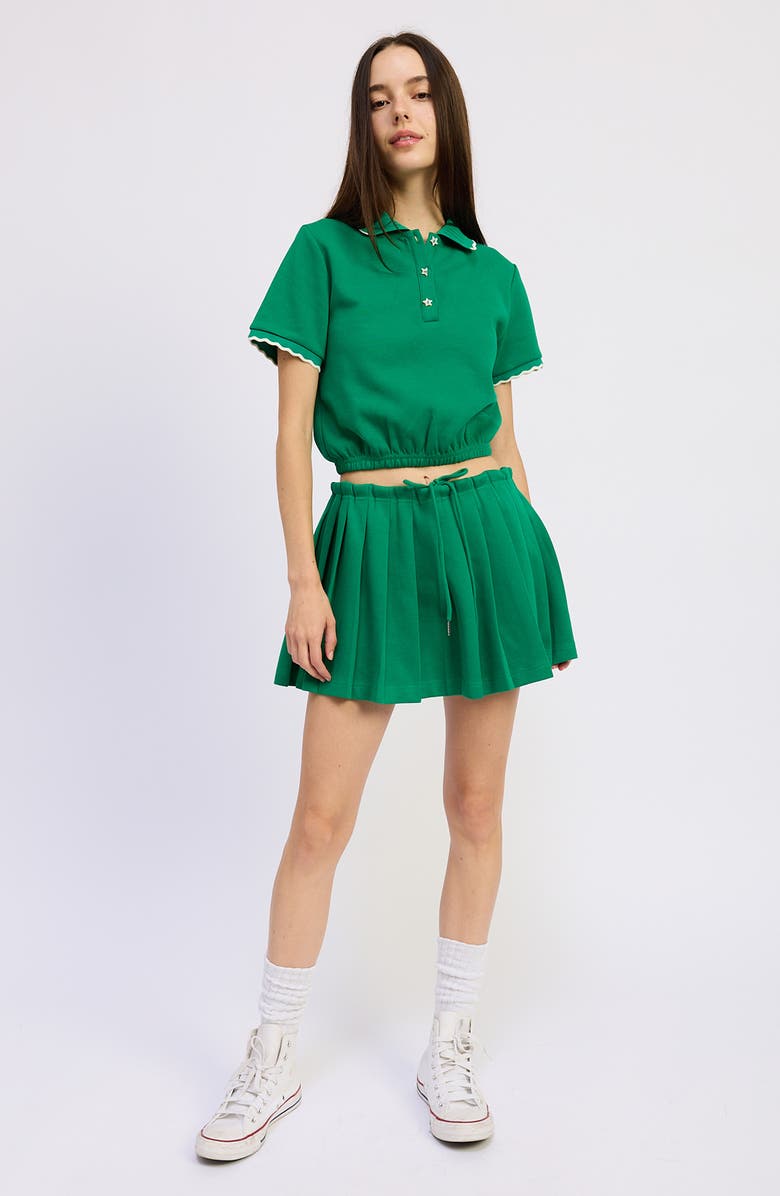 JACQUIE THE LABEL Sonnet Miniskirt, Alternate, color, Green