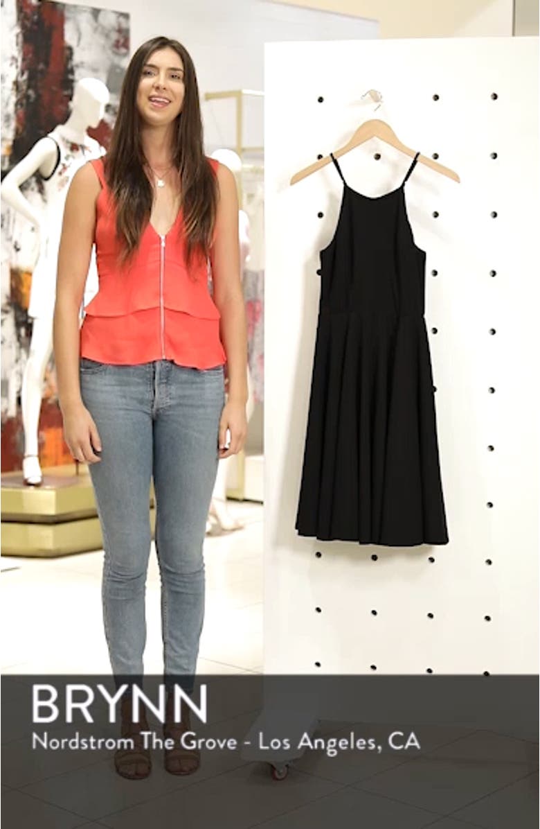 Halter Neck A-Line Cocktail Dress, sales video thumbnail