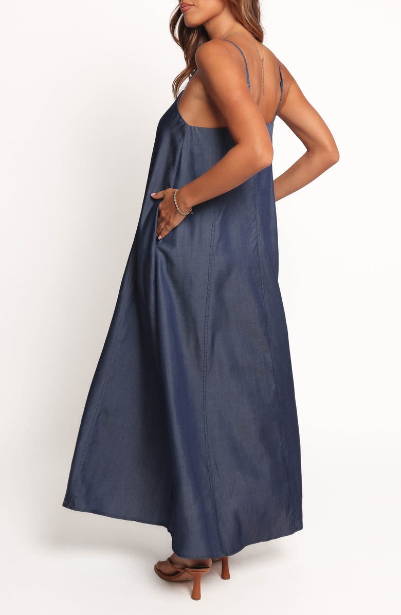 Petal & Pup Thelma Chambray Maxi Dress, Alternate, color, Chambray