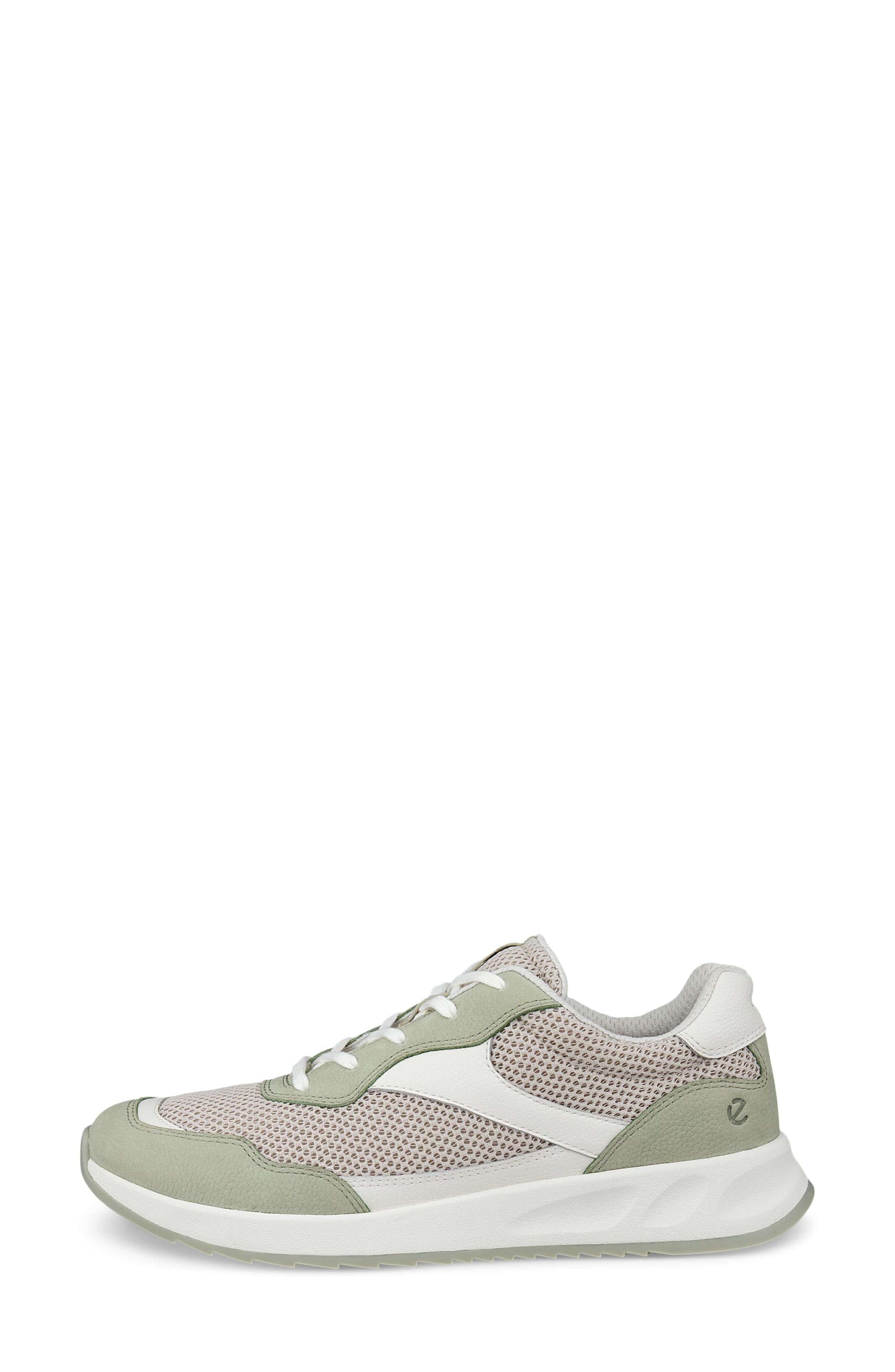 ECCO Mesh Low Top Sneaker, Alternate, color, Tea/ Gravel/ White