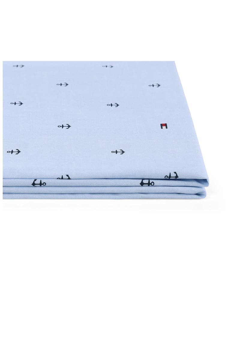 Anchor & Flag Cotton Percale Sheet Set, Alternate, color, LIGHT BLUE