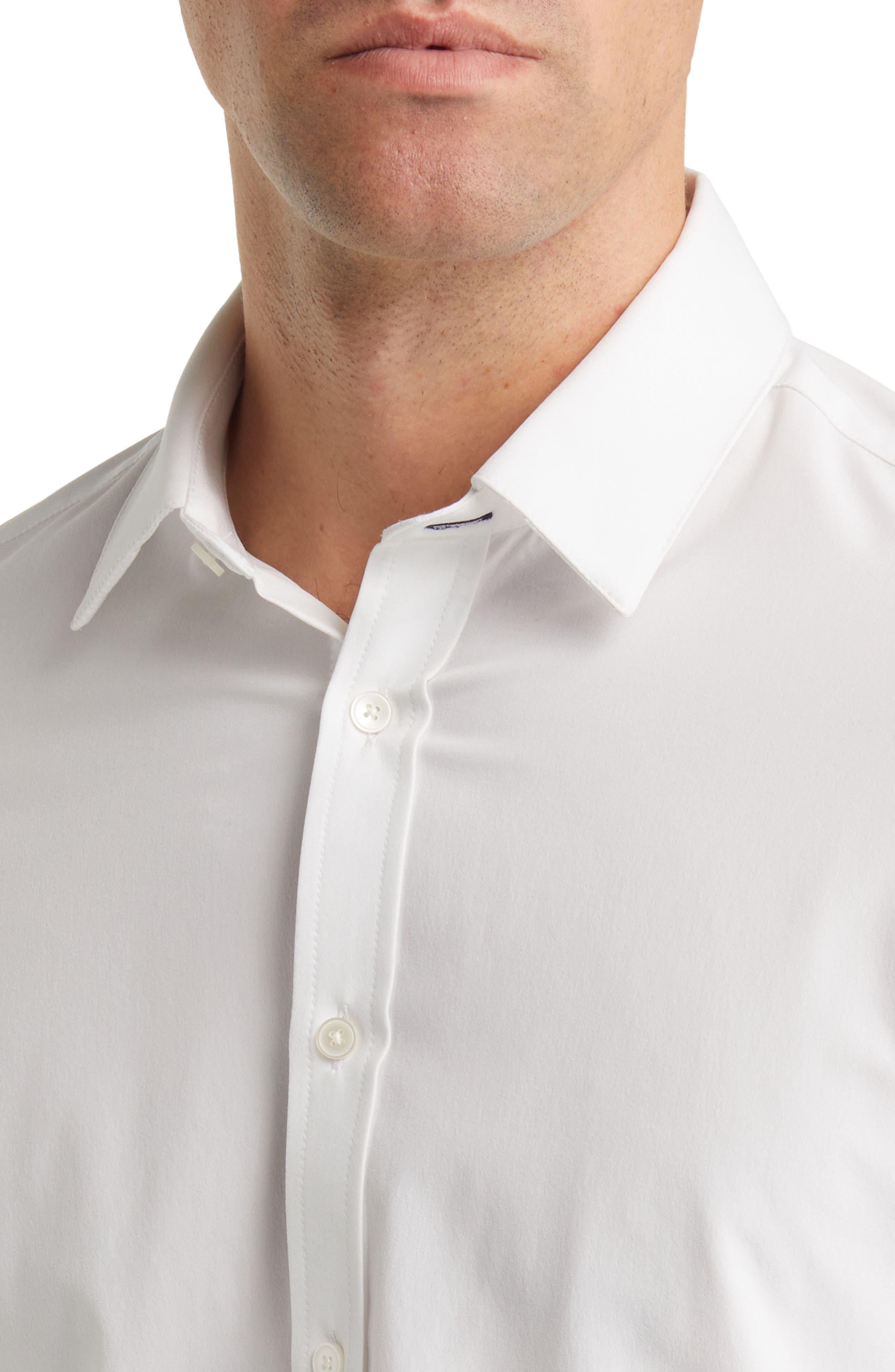 Leeward Solid Stretch Performance Button-Up Shirt - image 2