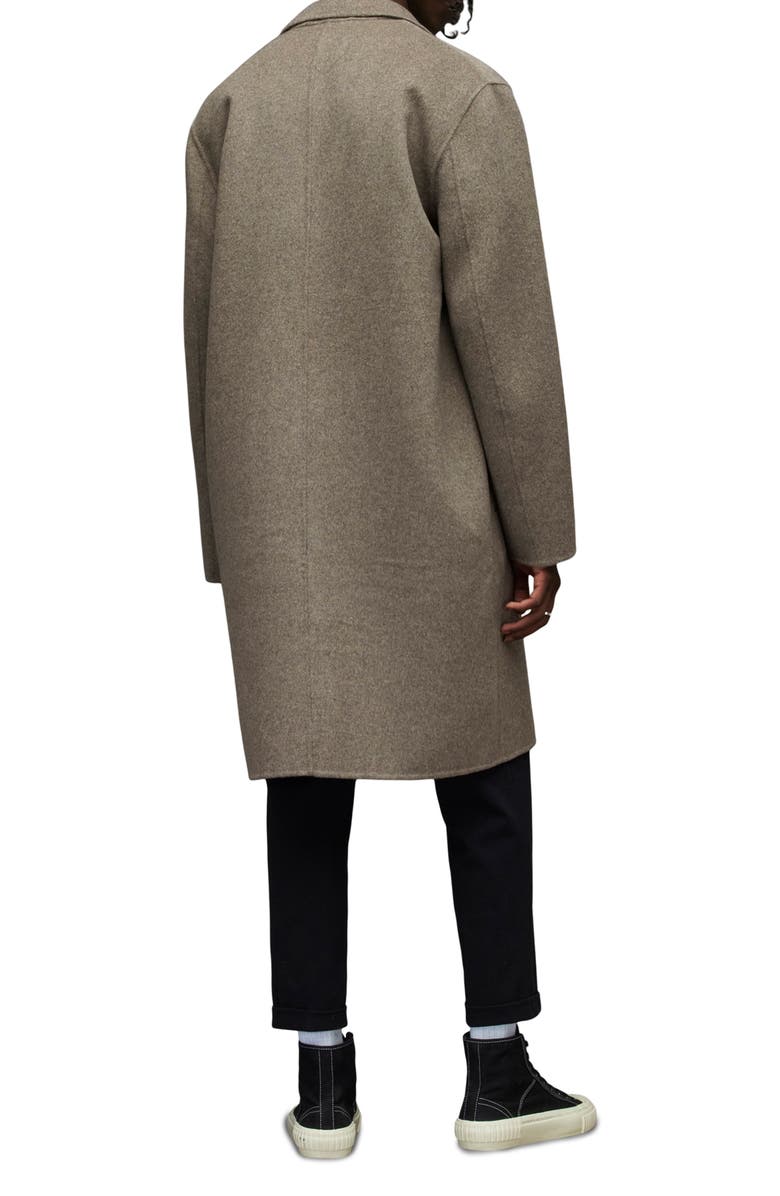 AllSaints Hanson Wool Blend Coat, Alternate, color, 