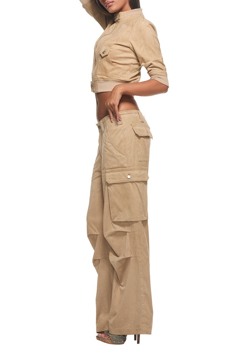 Effie Cargo Pants, Alternate, color, BROWN