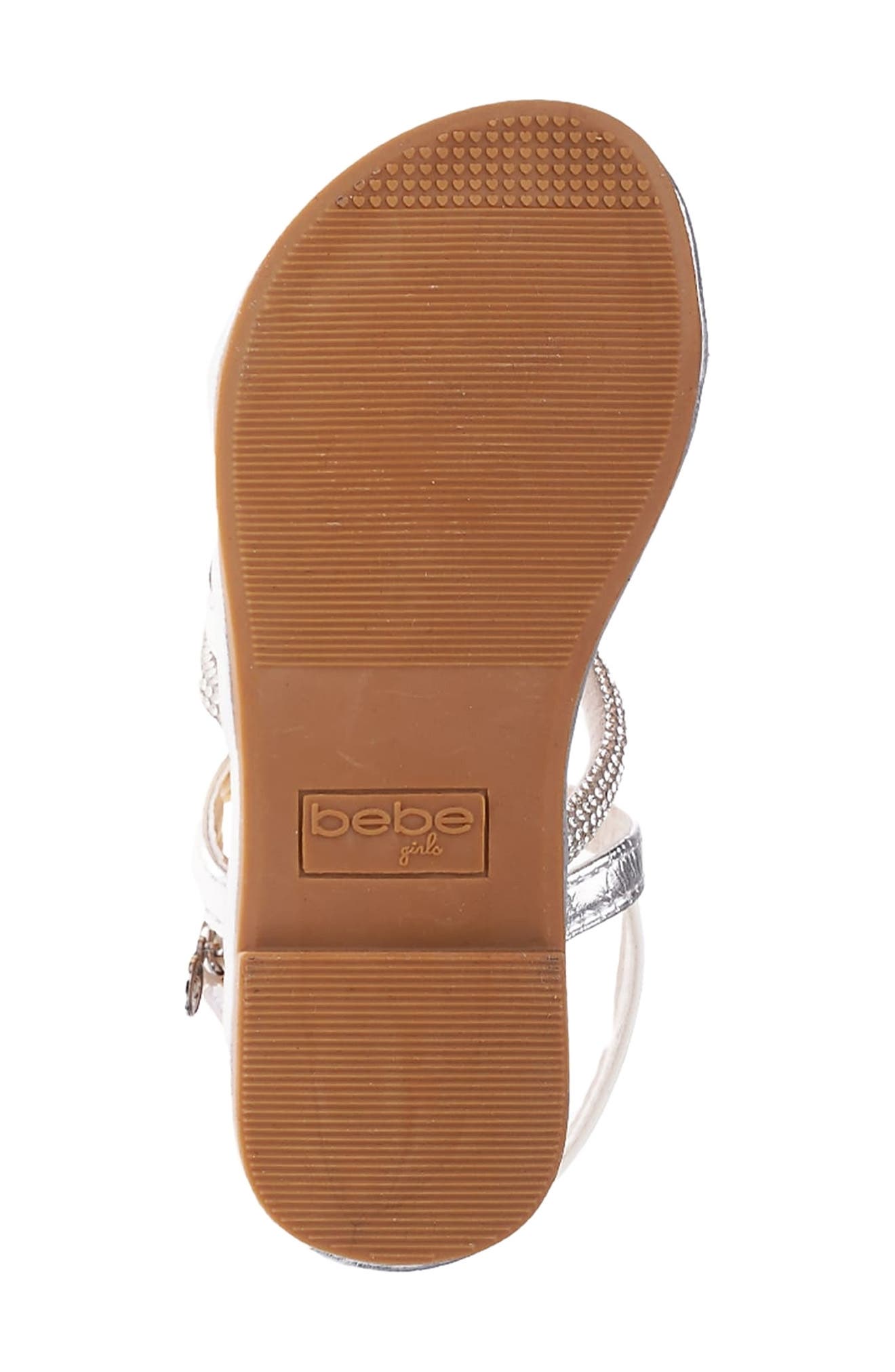 bebe Kids' Rhinestone Sandal, Alternate, color, 