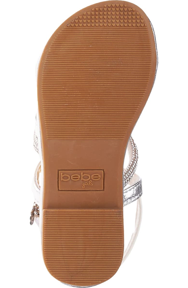 bebe Kids' Rhinestone Sandal, Alternate, color,