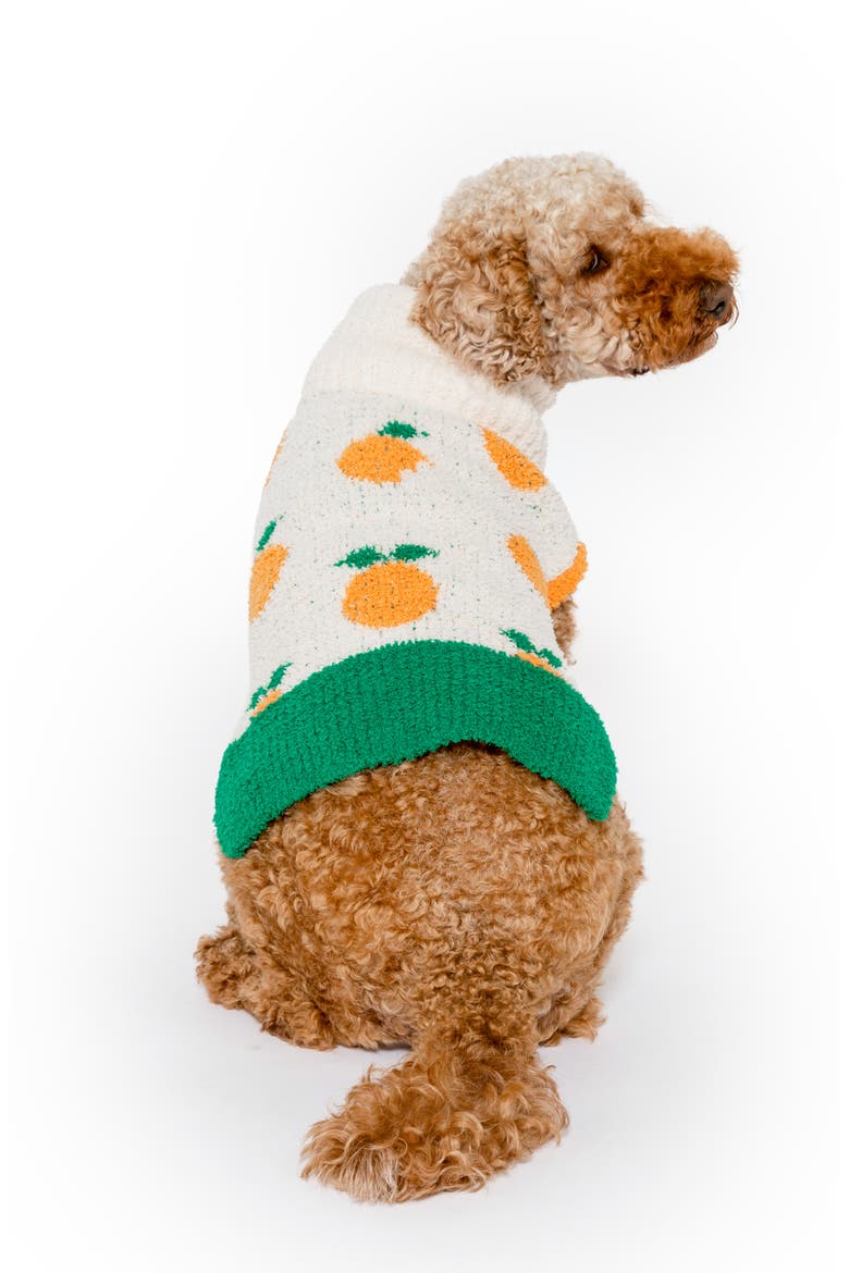 Orange Turtleneck Pet Sweater, Alternate, color, ORANGE