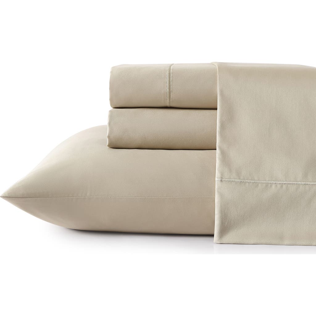 Nautica Regata Solid 400 Thread Count Cotton Sheet Set In Twine