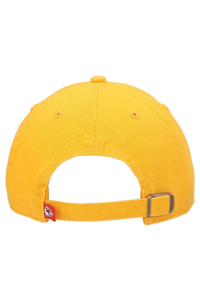 Men's '47 Gold Kansas City Chiefs Clean Up Script Adjustable Hat, Alternate, color, Gold