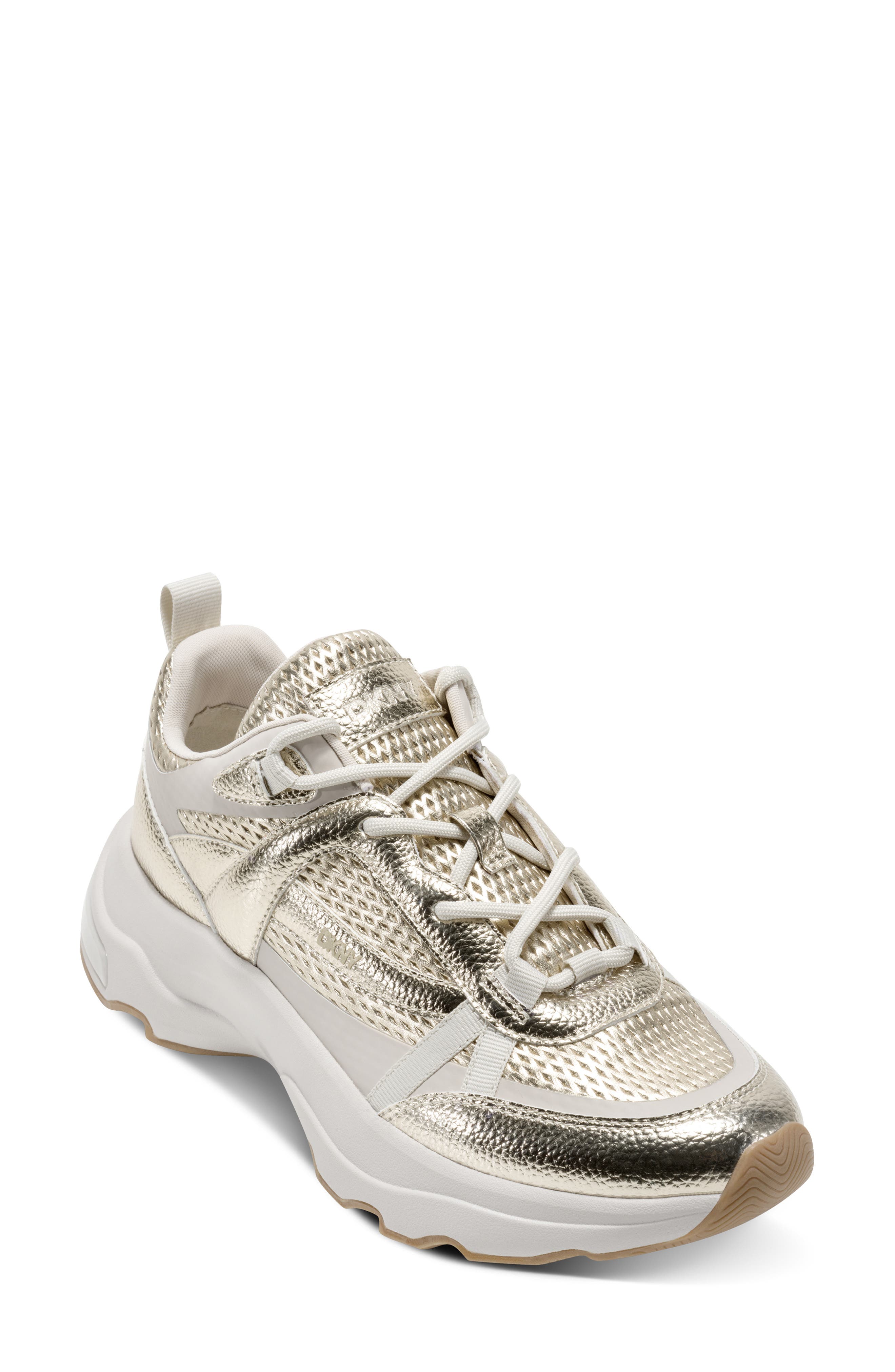 DKNY Juna Sneaker, Main, color, White Gold