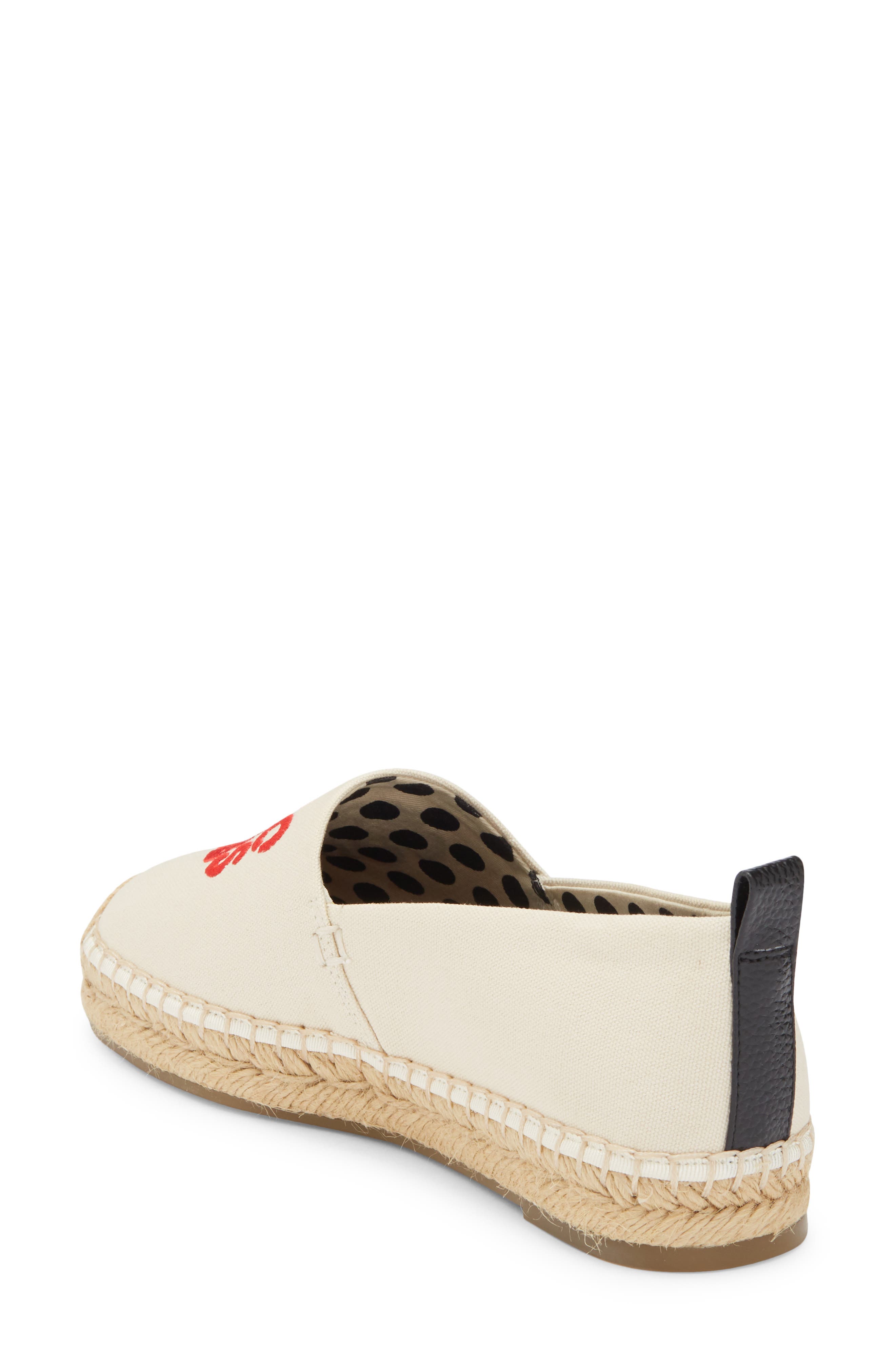 Marc Jacobs The Marc Heart Espadrille Flat, Alternate, color, Natural