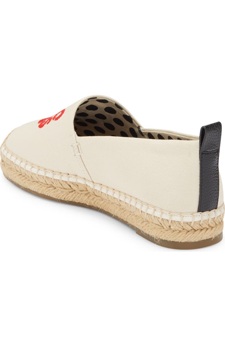 Marc Jacobs The Marc Heart Espadrille Flat, Alternate, color, Natural