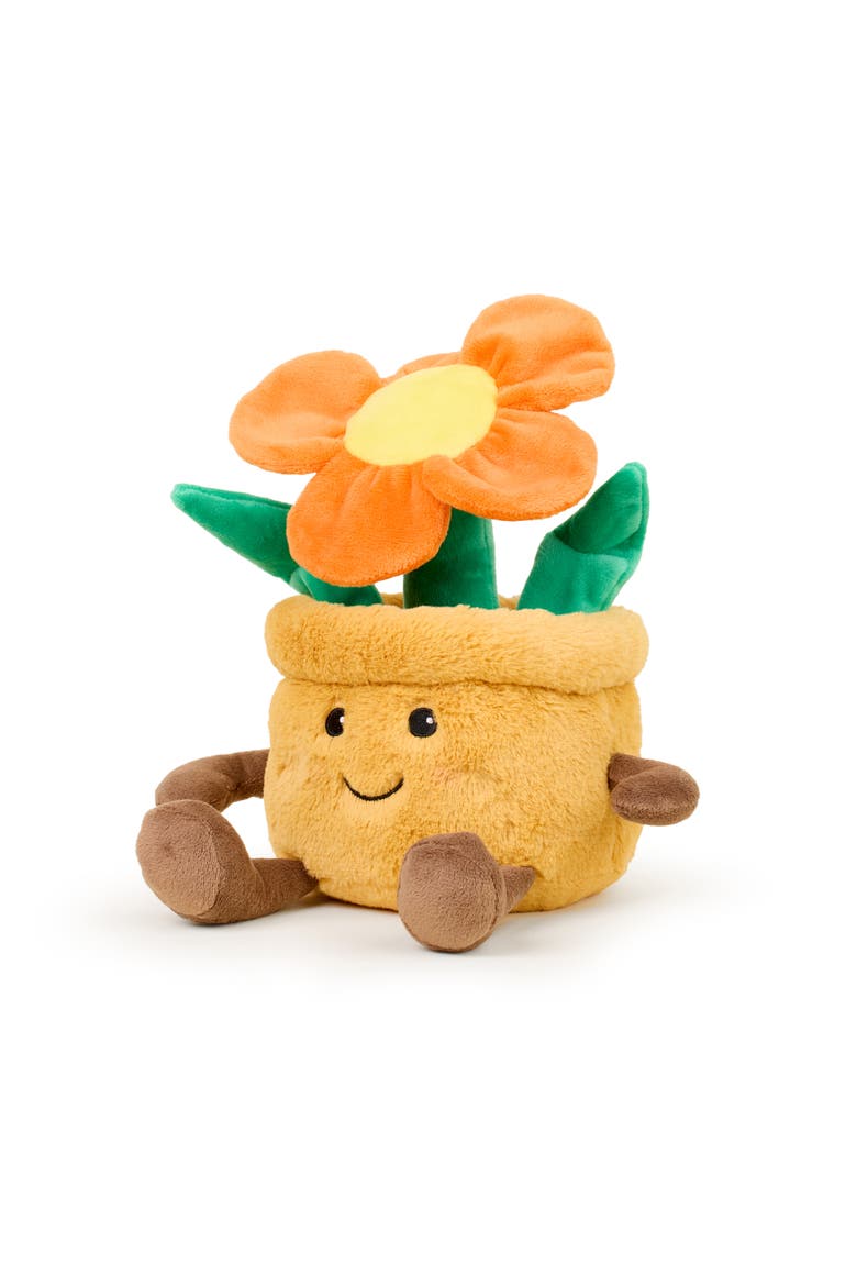 Flower Pot Plush Toy, Main, color, Orange