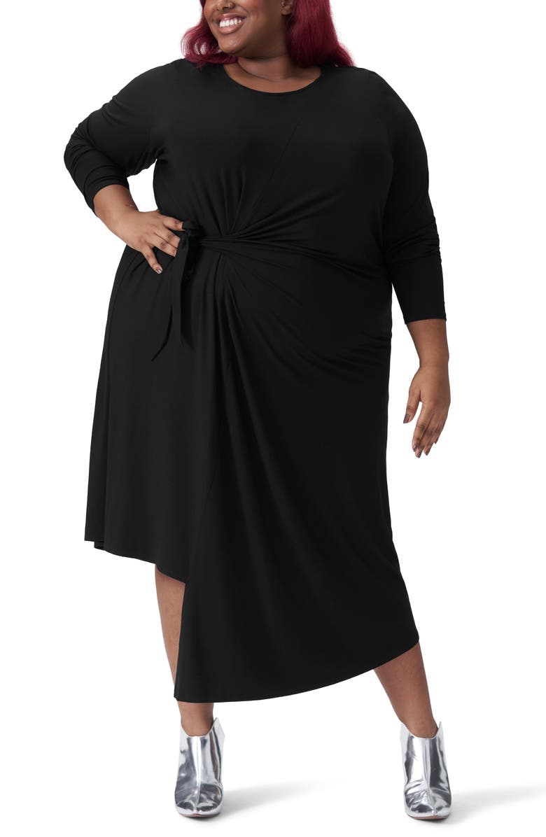 Universal Standard Dina Long Sleeve Side Tie Dress, Main, color, 