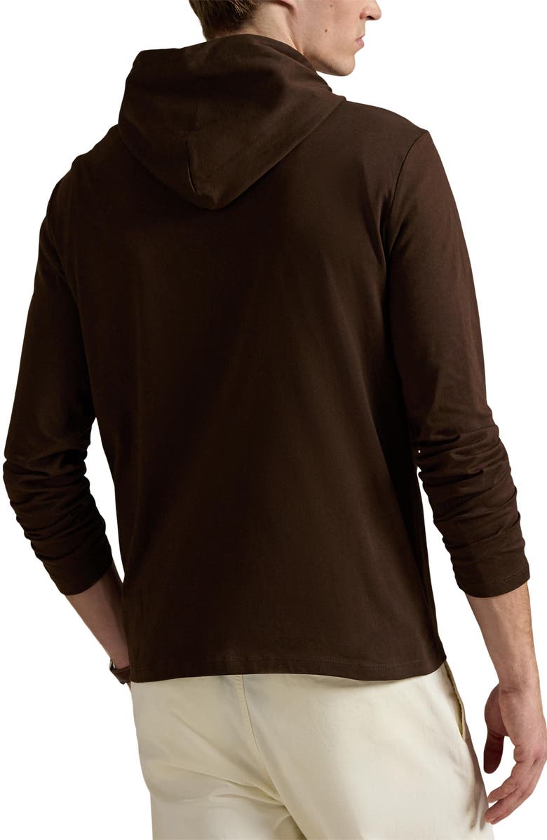 Polo Ralph Lauren Long Sleeve Hooded Cotton T-Shirt, Alternate, color,