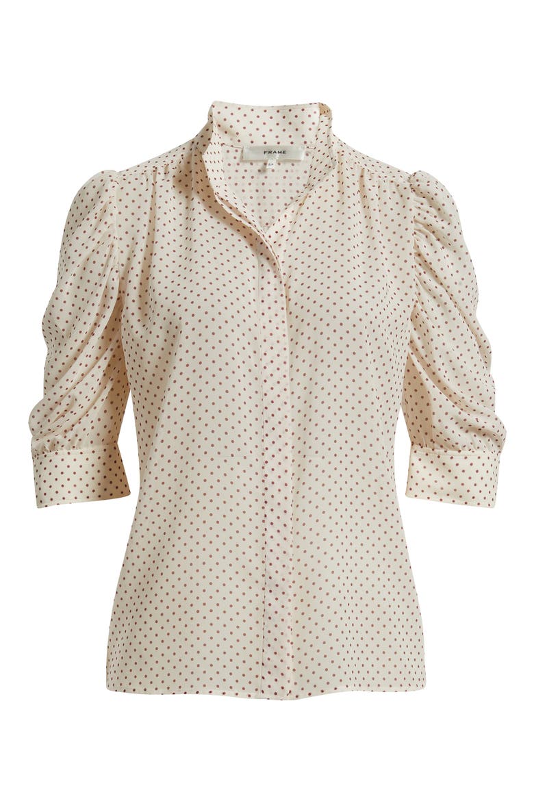 The Gillian Polka Dot Shirt, Alternate, color, CREAM MULTI