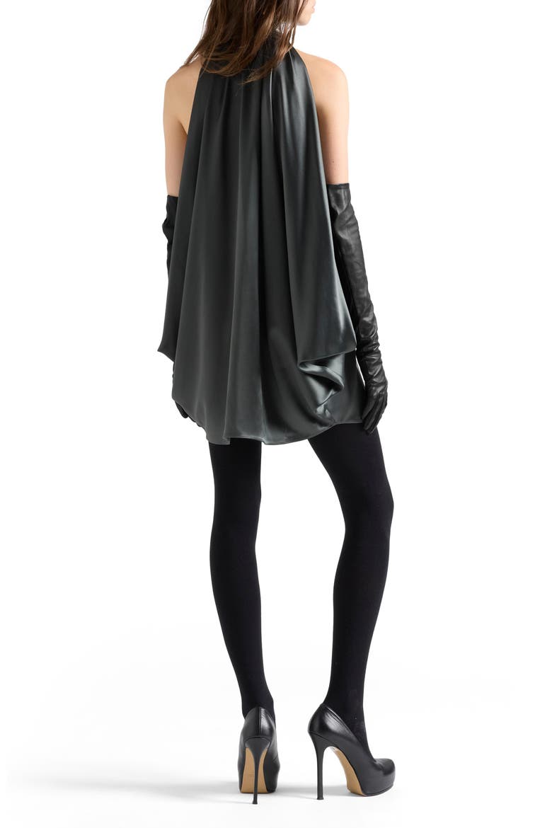 Petal Satin Minidress, Alternate, color, SATIN QUICKSILVER